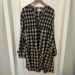 Plaid Knox rose dress